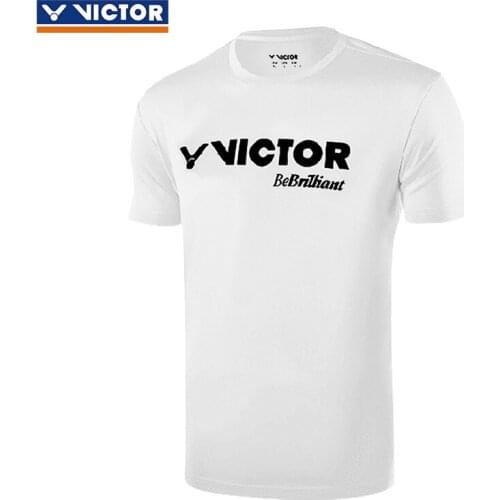 Victor Badminton Suit Mens and Womens 80028 Summer Short Sleeve T-Shirt Breathable Top