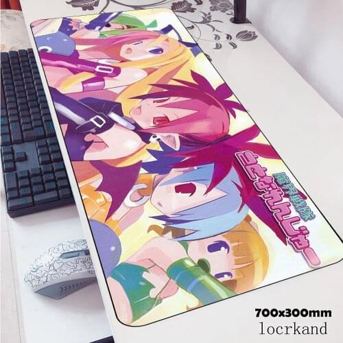 Disgaea mouse pads 70x30cm home pad to mouse notbook computer mousepad Mass pattern pc gaming mousepad gamer keyboard mouse mat