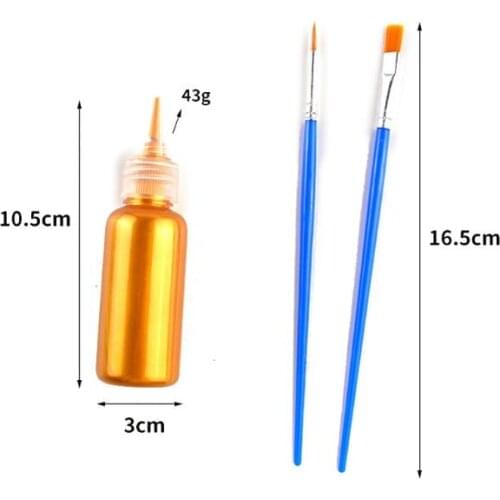 Metallic Resin Art Pigment Outline Drawing Paste Golden Colorant Jewelry Making