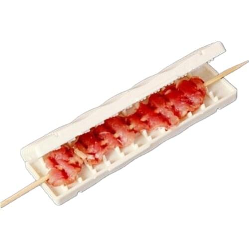 Die kao xiang BBQ Wear string machine multi - functional barbecue hand lamb squid through stringer