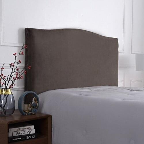 Multi-function Elastic All-inclusive Bedside Coverlets Thicken Silver Fox Velvet Backrest Bedspreads Dust Proof Protective Cover