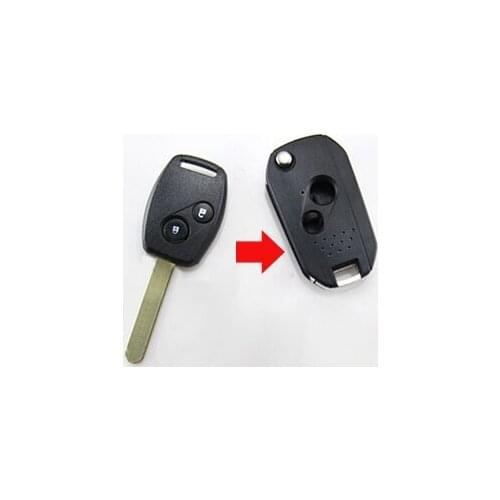 2 BUTTONS MODIFIED FLIP REMOTE KEY SHELL CASE FOR HONDA FIT CITY CRV ODYSSEY ACCORD 7 8 FOB COVER (OLD STYLE) +FREE SHIPPING