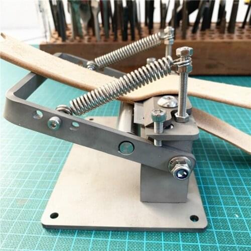 Stainless Steel Craft Leather Thinning Machine DIY Manual Cutting Peeler Rolling bearing Metal Tools