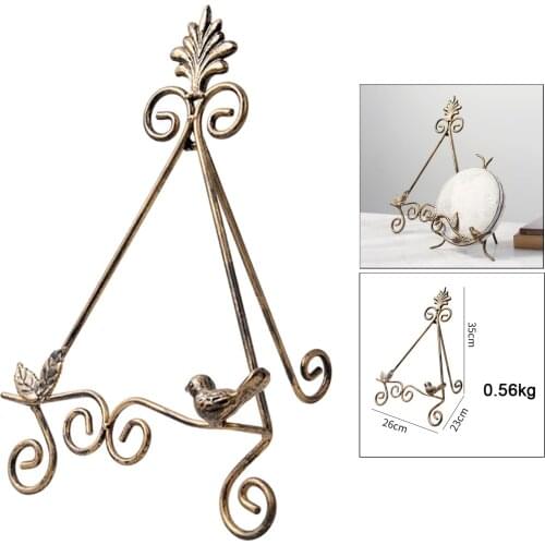 Display Stand Plate Photo Frame Holder Easel Rack Decorative 26x23x35CM