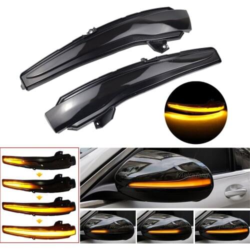 Rearview Mirror Sequential Indicator Blinker LED Dynamic Turn Signal Light For Mercedes Benz C E S GLC W205 X253 W213 W222