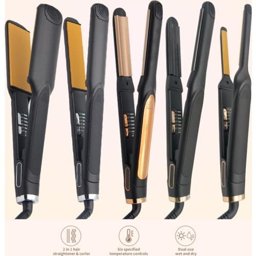 Ihongsen S011 Professional Hair Straightener Tourmaline Ceramic Anion Hair Care Flat Iron 1 Minute Rapid Heating to 230