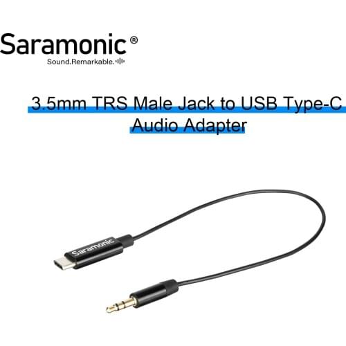 Saramonic SR-C2001 3.5mm TRS Male Jack to USB Type-C Audio Adapter