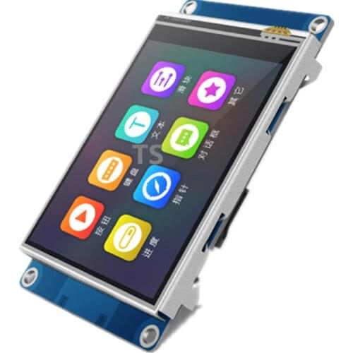T1 serials TJC3224T128_011R 2.8 inch Resistive touch serial screen with font library QR code display HMI human-computer interact
