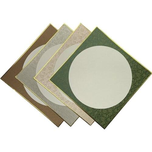 Silk Edging Xuan Paper Cards 10sheets Raw Xuan Paper Thicken Calligraphy Painting Mounting Paper Cards Carta Di Riso Papier