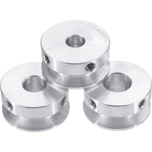 30mm Aluminum Alloy Single Groove Pulley 4-16mm Fixed Bore Pulley Wheel for Motor Shaft 6mm Belt