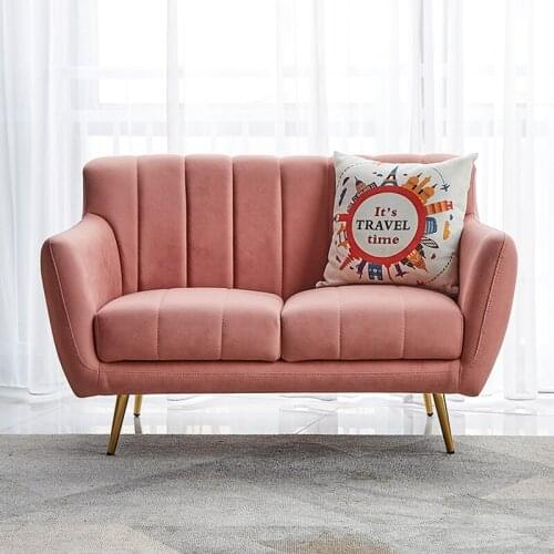 Nordic Simple Fabric Living Room Sofas Modern Double Sofa Home Furniture Single Sofa Bed Couches