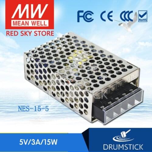Steady MEAN WELL NES-15-5 5V 3A meanwell NES-15 5V 15W Single Output Switching Power Supply
