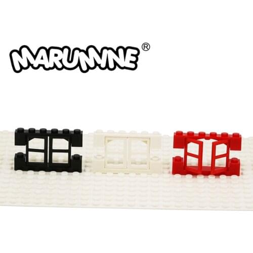 Marumine 60608 window 1 / 2 for Frame 1 x 4 x 3 And 92950 Brick 1 x 6 With Inside Bow bricks House DIY creator expert friends