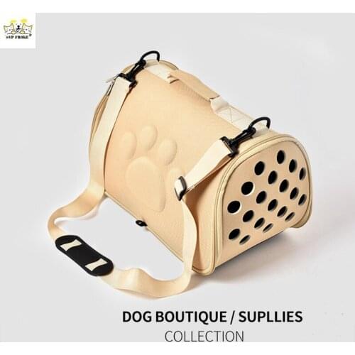New Fashion Trend Solid Color High-End Pet Space Dog Bag EVA Pet Outing Bag Portable Diagonal Mesh Breathable Cat Bag