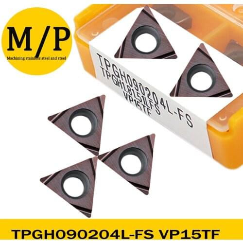 TPGH090204 L FS VP15TF Carbide Turning Tools And Boring Bars SBJ Use Inset TPGH 0902 INSETS