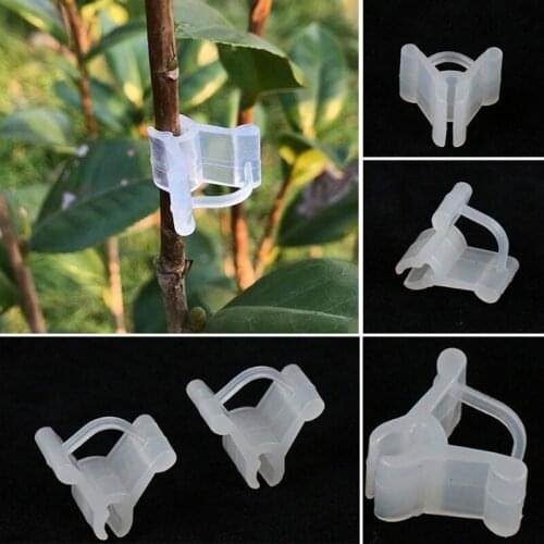 50 PCS Garden Plant Stem Support Clips Vine Clips Fasteners Tomato Plant Trellis Clips Clamps Gardening Accessories