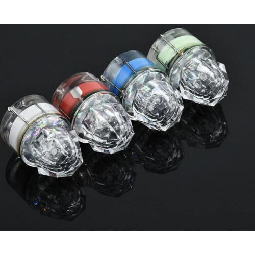 10PCS/A lot Colorful Waterproof Mini LED ABS Fishing Bait Light Squid Deep Drop Underwater Fish Lure Lamp Lights Red Blue White