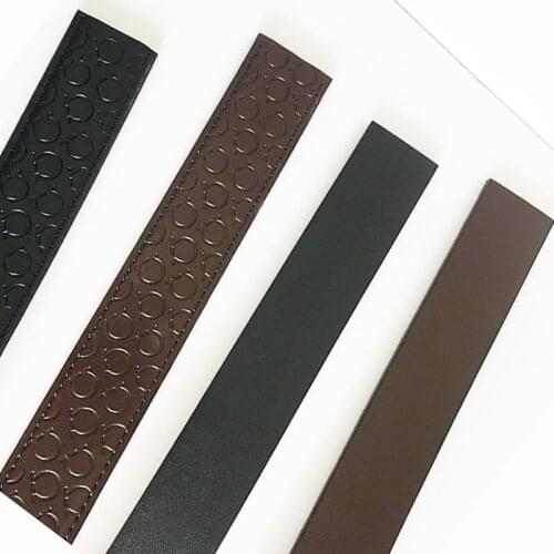 100% Cowhide Genuine Leather Belt without Buckle Blue Brown Black Replacement Belt for Pin H Buckle Designer Mens H Belts 3.4cm