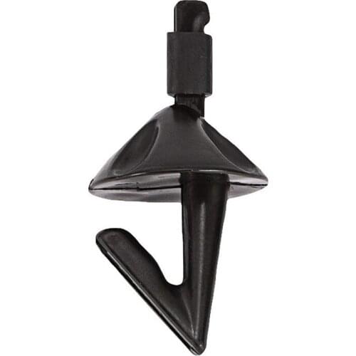 20pcs Black Fishing Bait Shields Impact Shield Bait Sea Fishing Rig Hooks Bait Holders Clip Fishing Accessory