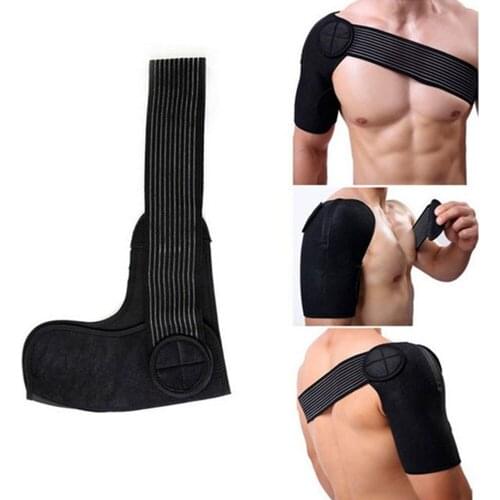 2020 Adjustable Breathable Gym Sports Care Single Shoulder Support Guard Strap Band Bandage Sports Injury Dislocation Pain Wrap