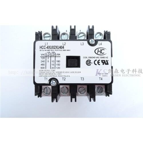 208V-240V 30A HCC-4XU02XU Aluminum Column Mounting UL CSA American Quadrupole AC Contactor