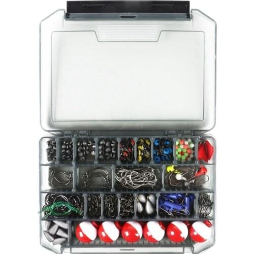 268 Pcs Carp Fishing Accessories Kit Spherical Float Lure Sea Fishing Rock Fishing Swivel Crank Hook Fishing Hook Tool