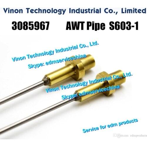 3085967 AQ750 edm AWT Pipe L=275 D=2.0-0.7 Upper for 0205150 Sodic AQ325L,AQ327L,AQ535L,AQ537L,AQ550 97 type wire-cut edm parts