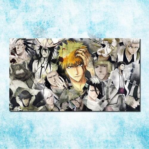 Bleach Kurosaki Ichigo Hollow Mask Art Silk Cnvas Poster 13x24 24x43 Inch Janpan Anime Pictures for Living Room Decor -7