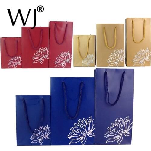 Wholesale Jewelry Paper Gift Bag Ring Earring Bracelet Necklace Box Packaging Hand Carrier Christmas Present Holder with Handles