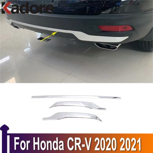 For Honda CR-V CRV 2020 2021 ABS Car Rear Trunk Lid Bumper Trim Bottom Back Protector Sill Strip Exterior Car Styling