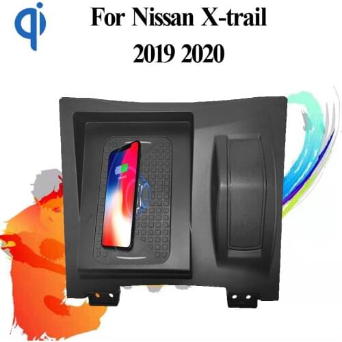 For Nissan X-trail(Right Drive) 2019 2020 Center Console 15W Qi Fast Charging Car Wireless Charger Pad Android Iphone Holder