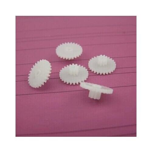 Double layer plastic gear 0.5 modulus 26082B reduction gear rack DIY model toy car robot accessories aperture 2MM free shipping