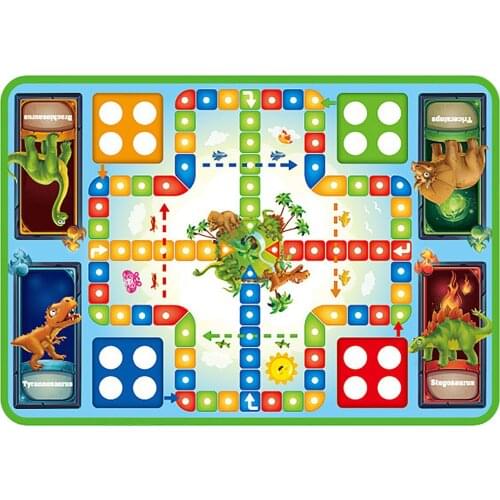 Double Face Early Education Crawling Mat Flying Chess Water Canvas Two In One
