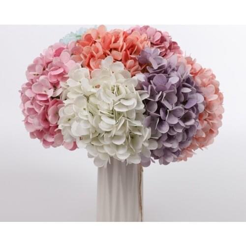 1 Piece artificial hydrangea home decor wedding decoration fake flowers autumn diy Living room furnishings bonsai bridal bouquet