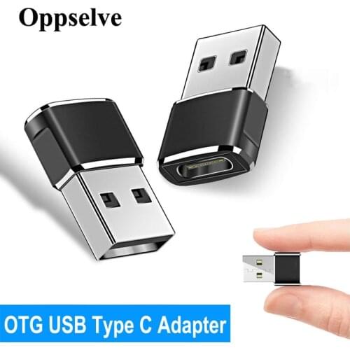USB To Type C OTG Adapter USB USB-C Male To Micro USB Type-c Female Converter For Macbook Huawei Samsung S21 USBC OTG Connector