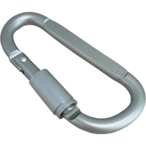 1Pcs Aluminum Alloy Carabiner Outdoor Climbing Camping Carabiner Locking Hook Screw D Buckle Keychain Multi Tools mosqueton