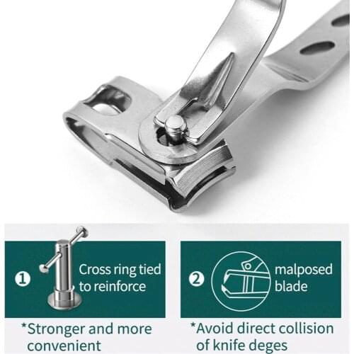 Stainless Steel 360° Rotary Finger Toe Nail Clipper Fingernail Manicure Cutter Professional High Quality Nail Clipper Nail Tool