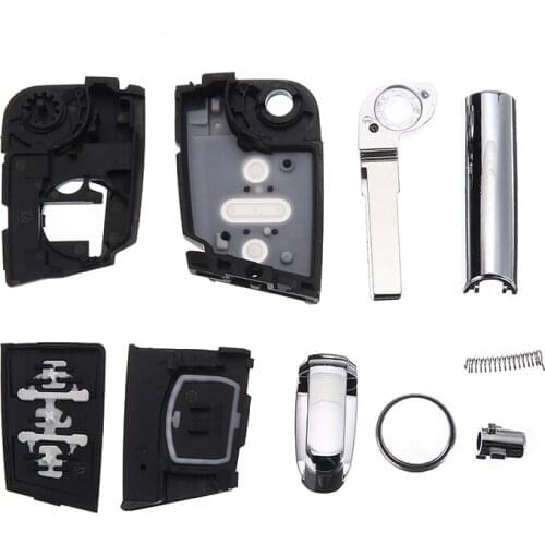 Mayitr 3 Buttons Remote Key Case Replacement Shell Key Fob Case Accessories For Seat Leon 5F 2012-2019