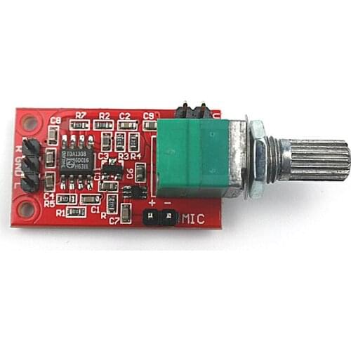80W+ 80W MAX9812L microphone amplifier board+TDA1308 amplifier With volume control potentiometer
