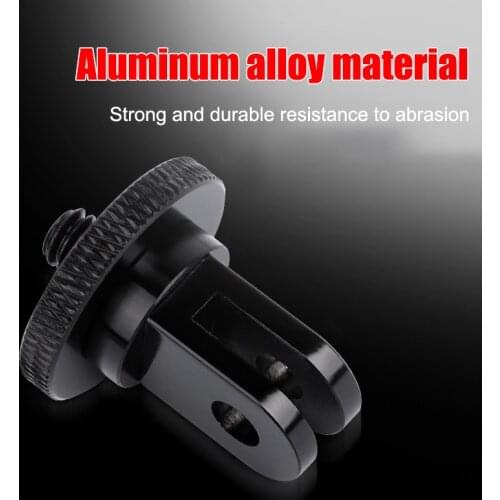 Aluminum Alloy 1/4 inch Mini Tripod Adapter Mount for GoPro Sjcam M10 Xiaomi Yi 4K Eken insta360 one x/x2