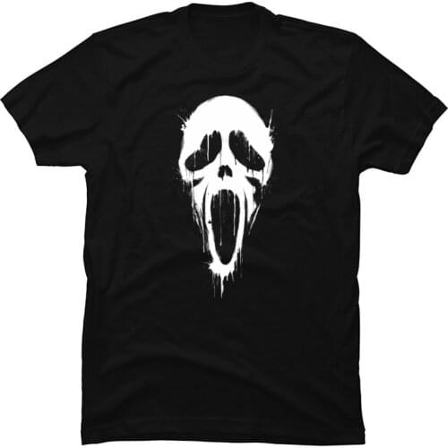 Screaming Skull Day of The Dead Tshirt dia de los muertos Hip hop Punk Rock Mens Tops T Shirt O Neck Custom Drop Shipping