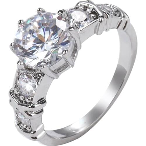 Bettyue New Arrival Round Ring White Color Cubic Zircon Jewelry For Women Dazzling Dress-up In Wedding Party Gift