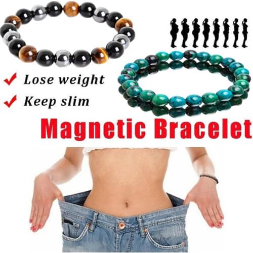 Obsidian Bracelet Weight Loss Magnet Bracelet Natural Stone Jewelry Bracelet Couple Bracelet Radiation Protection Health