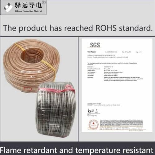 Plastic Wrapping Stranded Copper Wire Transparent Soft Ground Earthing Cable Connection Conductive Tape 2.5 4 6 10 Square