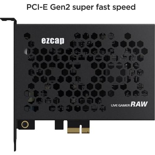 PCIe 4K Video Capture Card 4K60Hz HDR Input & Loop Out Max 4K30Hz Capture Sync Output Audio & Video PCIe Gen2 X1 Plug N Play