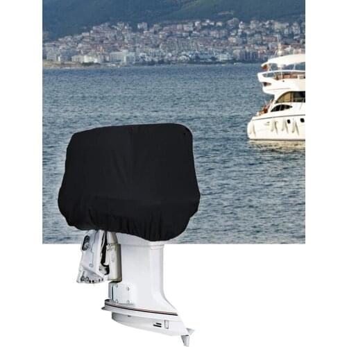 Outboard Motor Cover Waterproof Boat Motor Engine Dust Anti-UV Covers Durable Practical Boat Accessory With Drawstring