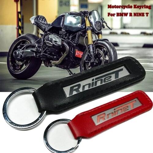 R NINE T Metal Leather Motorcycle Keychain Key Chain fits For BMW R NINE T R nine T R9T Key Holder Accessories