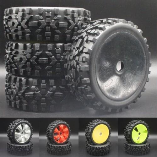 RC 1:8 Buggy Short Course Tires Wheel sets Wildemess Type For HSP HoBao 17MM