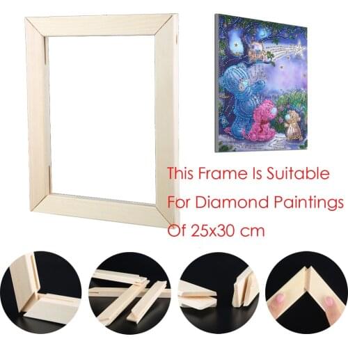 Christmas DIY Wood Frame For Diamond Painting DIY diamond mosaic Wall Frame diamond embroidery full Frame home decortion