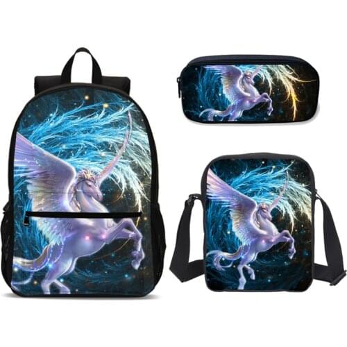 3pcs/set Women School Bag Cartoon Print Backpack For Teenage Girl Boy Shoulder Bags Teenagers Girls Travel Bag Rucksacks Mochila